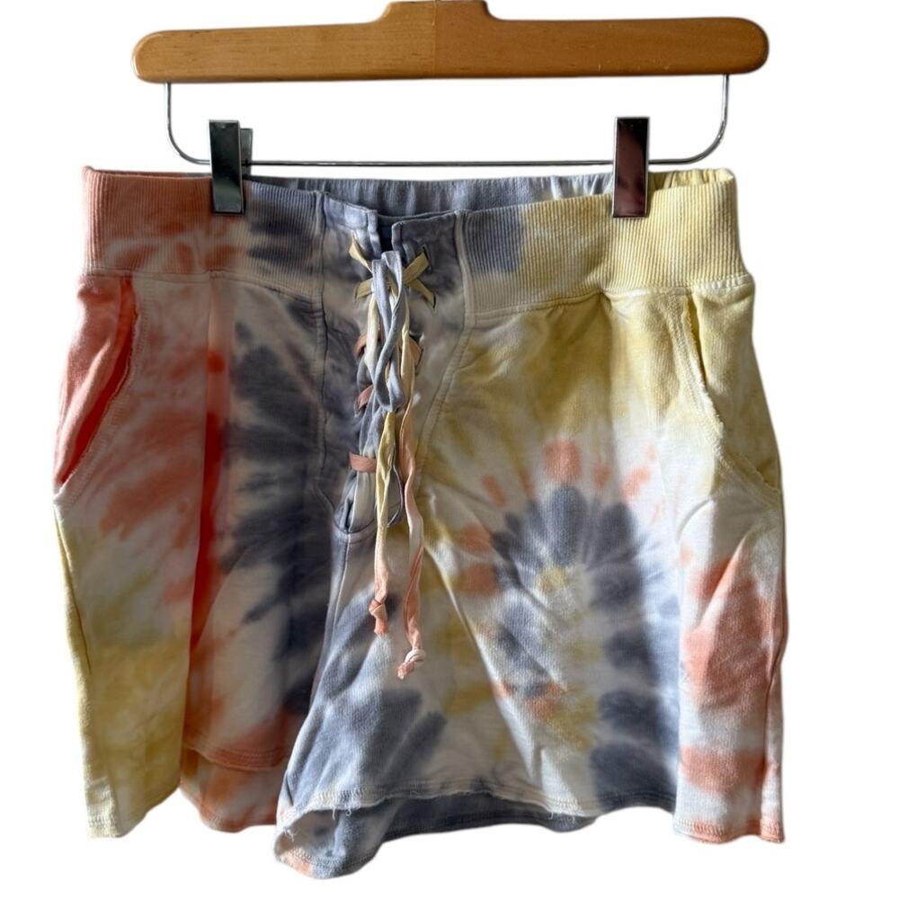 Young Fabulous & Broke YFB Rowan Tie Dye Lounge Shorts L
